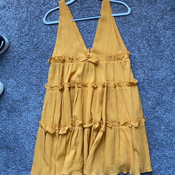 ASOS DESIGN button front tiered mini sundress NWT - Picture 3 of 4
